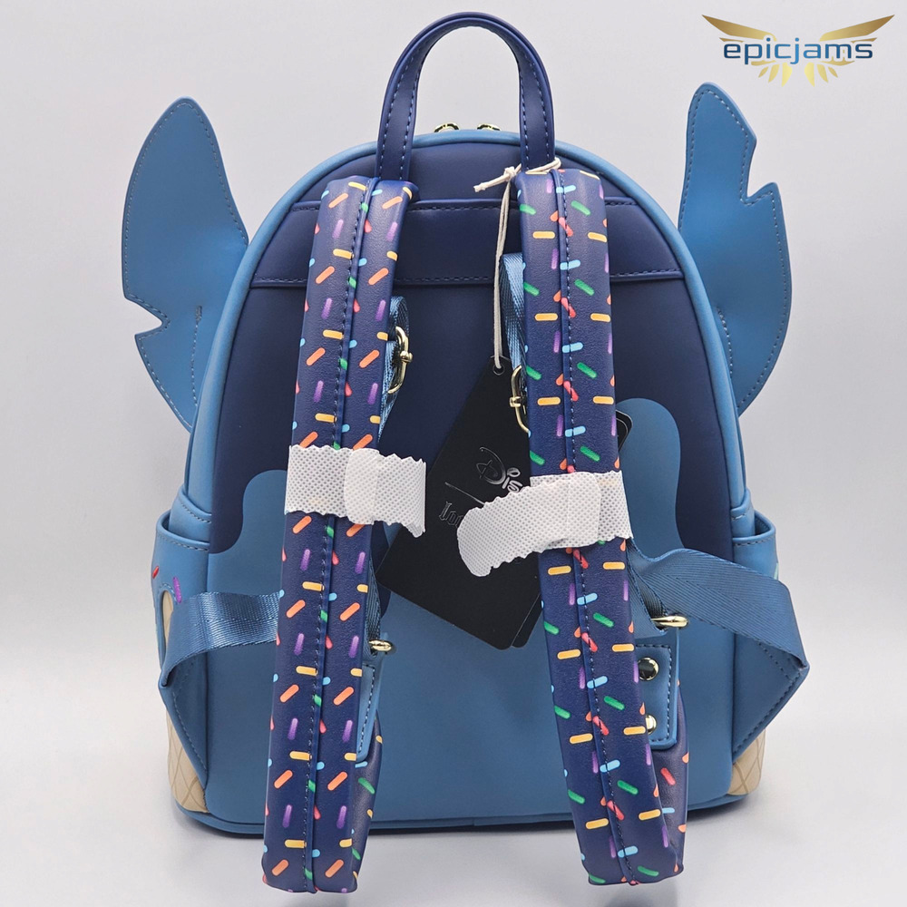 Loungefly Disney Lilo & Stitch Ice Cream Figural Cosplay Mini Backpack New - Picture 6 of 7
